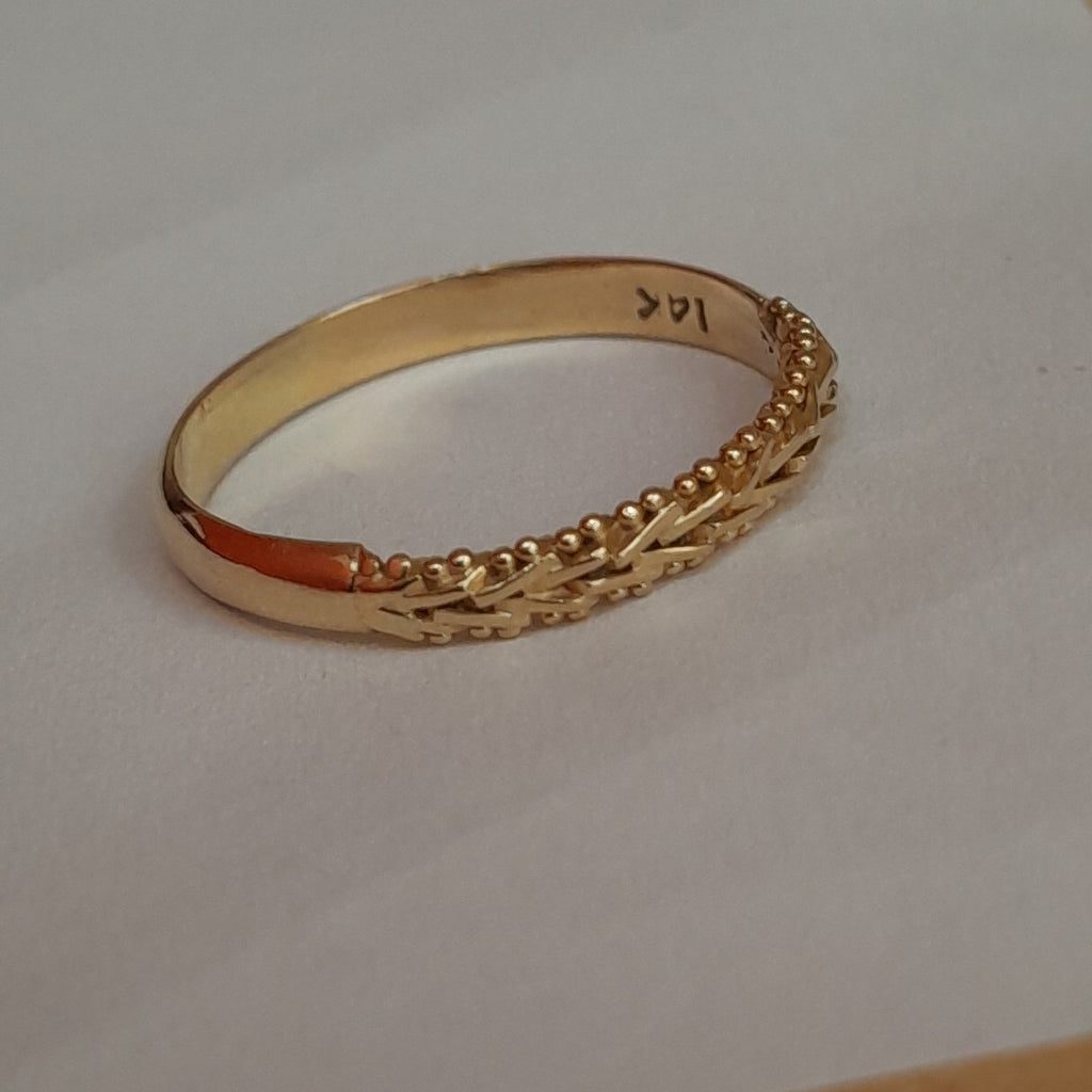 ARGOLLA ORO 14 K 1.8 GRMS (SEMINUEVO)
