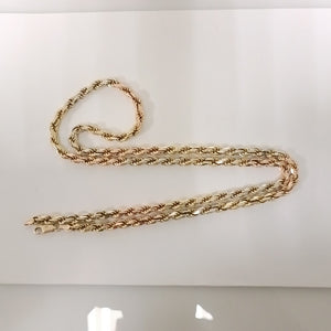 CADENA ORO COMBINADO 14 K 54.7 GRMS (SEMINUEVO)