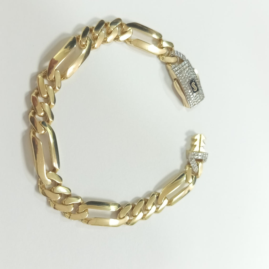PULSERA MONACO ORO 14K 9.9 (NUEVO)