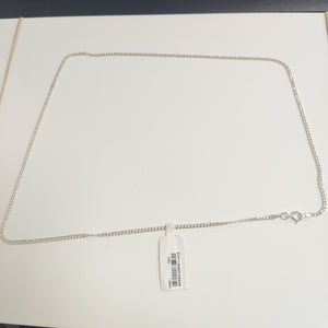 CADENA TEJIDO BARBADO PLATA .925 60 CM 5.5 GR (NUEVO)