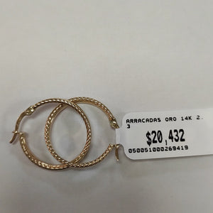 ARRACADAS ORO 14K 2.3 (NUEVO)