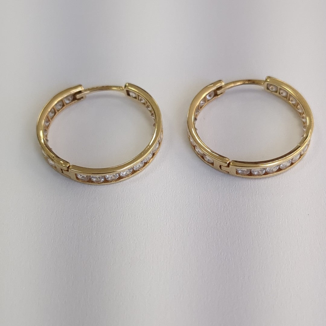 ARRACADAS PAR ORO 14 K 3.2 GRMS (SEMINUEVO)