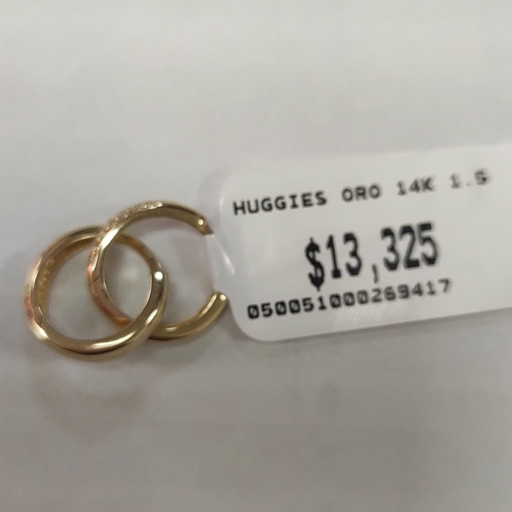 HUGGIES ORO 14K 1.5 (NUEVO)
