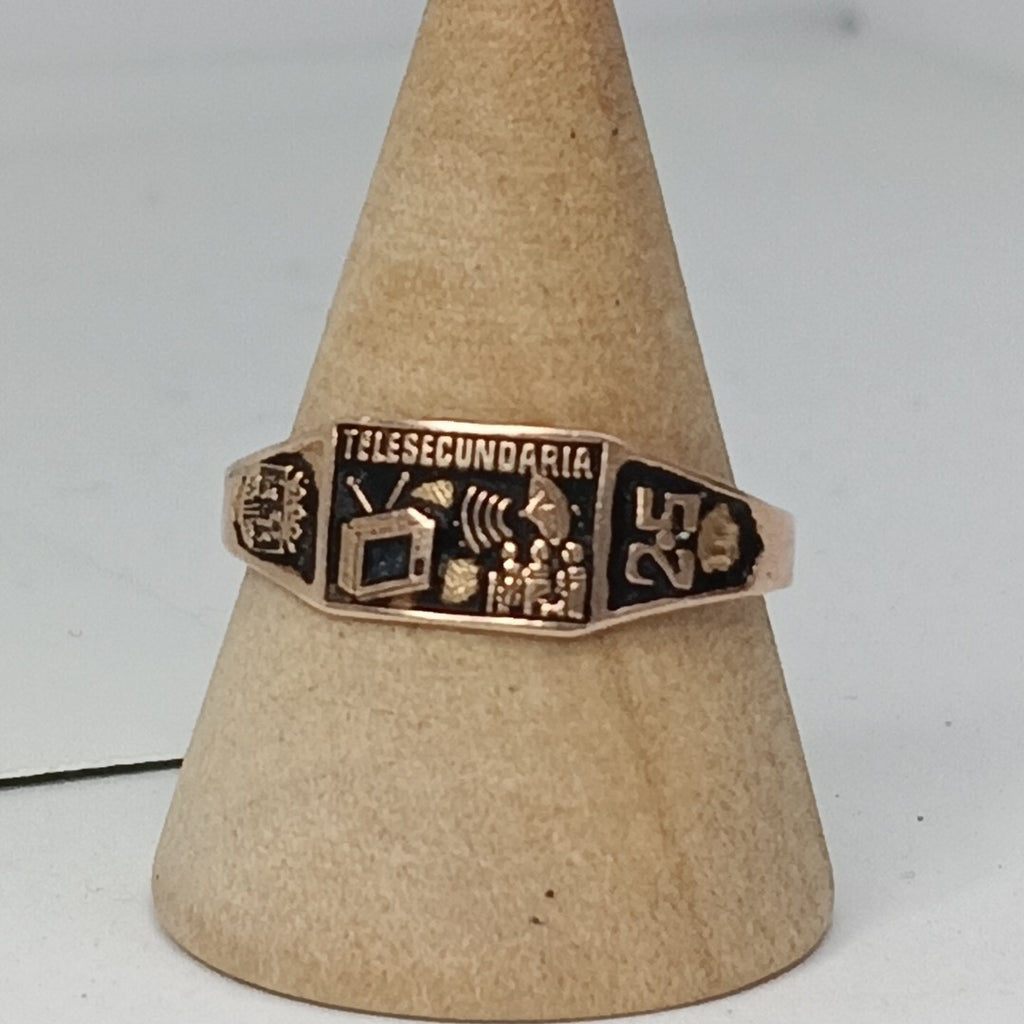 ANILLO DE GRADUACIÓN ORO 8 K 1 GRMS (SEMINUEVO)