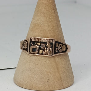 ANILLO DE GRADUACIÓN ORO 8 K 1 GRMS (SEMINUEVO)