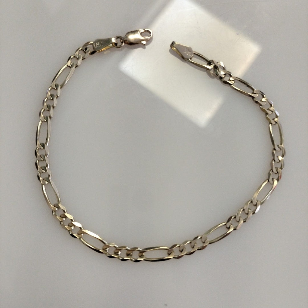 PULSERA TEJIDO 3X1 4.9G 21 CM 14K (NUEVO)