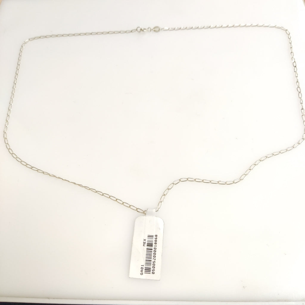 CADENA TEJIDO ESLABONES PLATA .925 55 CM 2.9 GR (NUEVO)