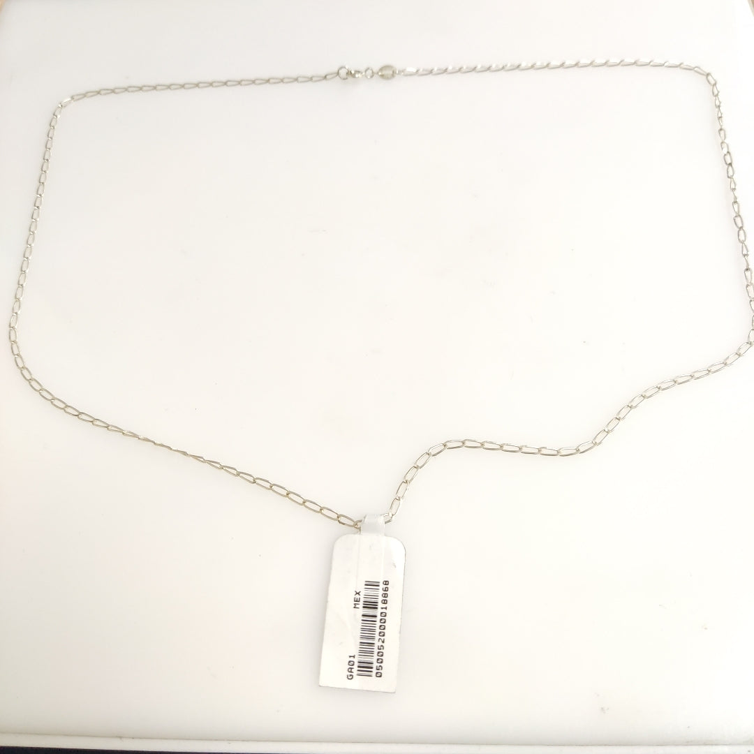 CADENA TEJIDO ESLABONES PLATA .925 55 CM 2.9 GR (NUEVO)