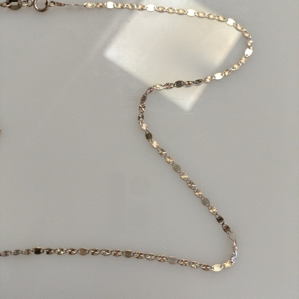 CADENAS TEJIDO GUCHI ORO 10K 40 A 45 CM 1.4 GR (NUEVO)