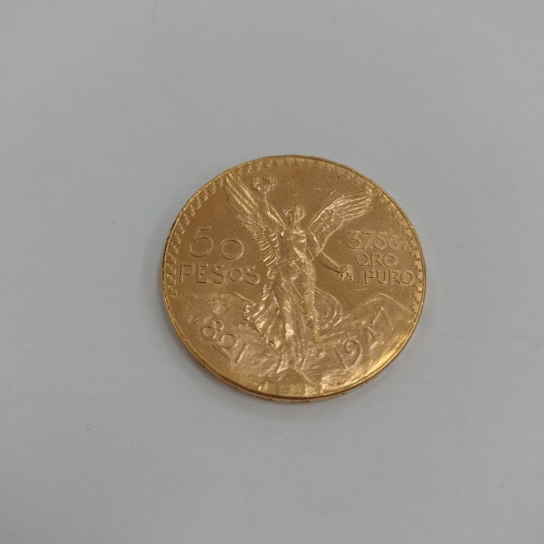 K1 41,60 GRMS 21 K IDENTIFICACIÓN MONEDA NOMINATIVA MONEDAS PESOS 50 PESOS (SEMINUEVO)