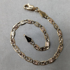 PULSERA GUCHI 14K 18 CM 3 GR (NUEVO)