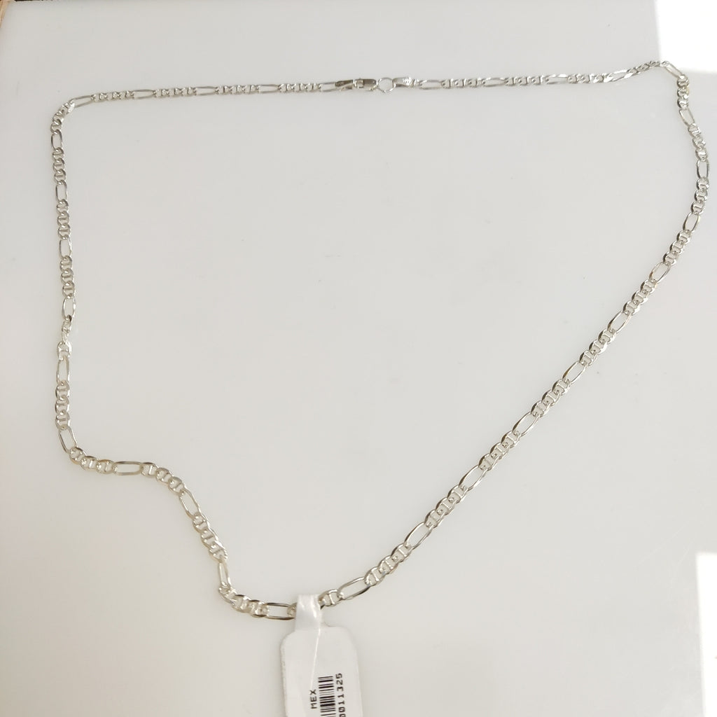CADENA TEJIDO MARINERO PLATA .925 55 CM 8 GR (NUEVO)
