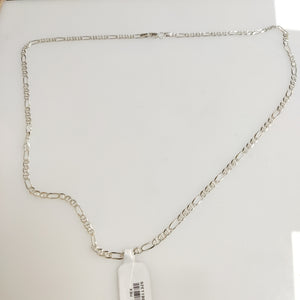 CADENA TEJIDO MARINERO PLATA .925 55 CM 8 GR (NUEVO)