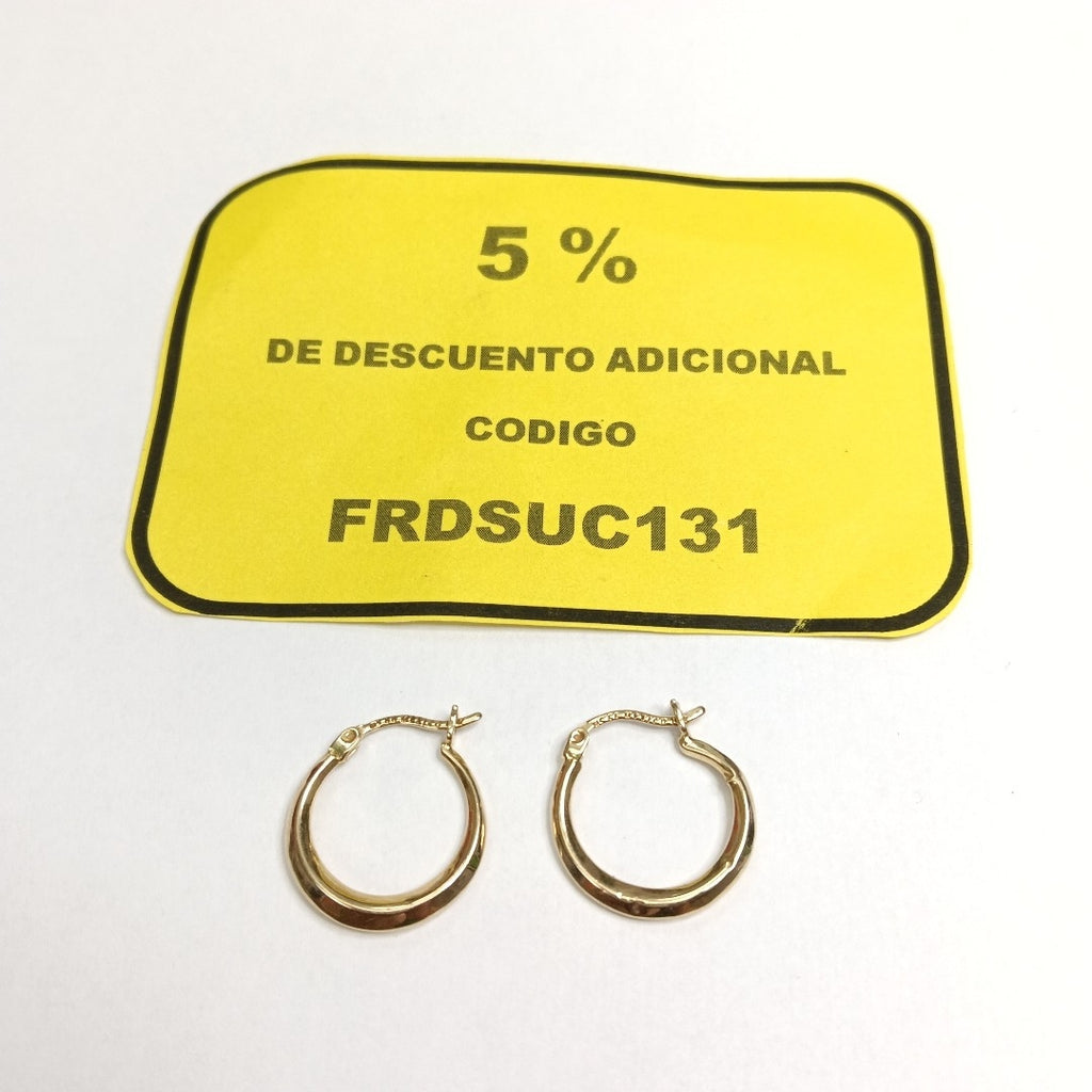 ARRACADAS PAR ORO 14 K 1,20 GRMS (SEMINUEVO)