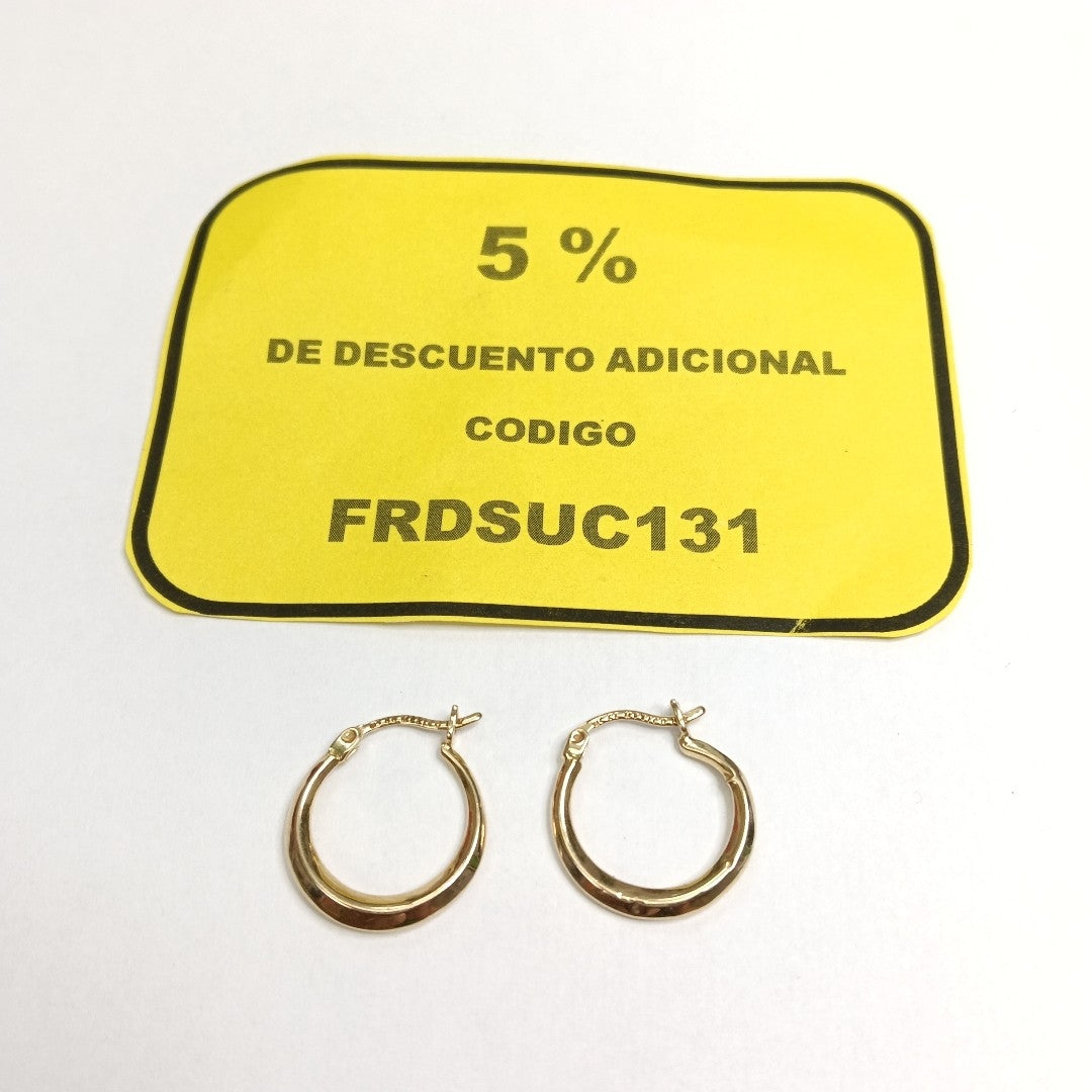 ARRACADAS PAR ORO 14 K 1,20 GRMS (SEMINUEVO)