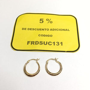 ARRACADAS PAR ORO 14 K 1,20 GRMS (SEMINUEVO)