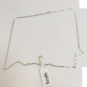 CADENA TEJIDO ESPEJO PLATA .925 60 CM 4.3 GR (NUEVO)