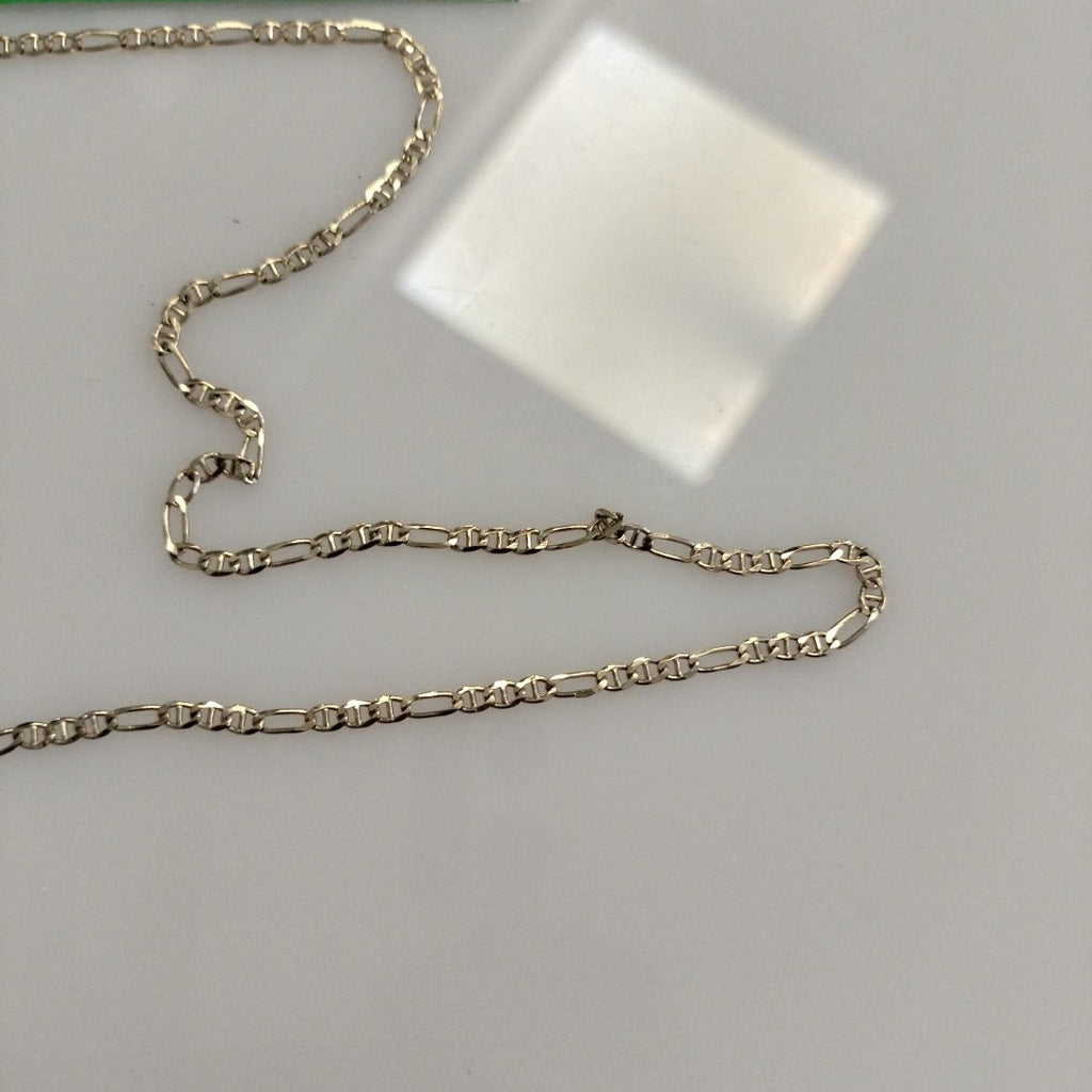CADENAS TEJIDO FIGARO GUCHI ORO 10K 55 CM 4.9 GR (NUEVO)