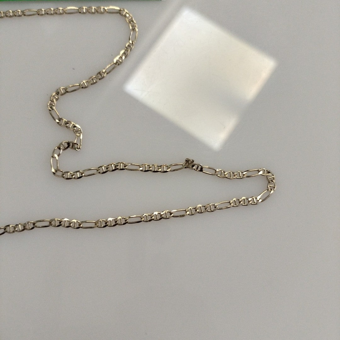 CADENAS TEJIDO FIGARO GUCHI ORO 10K 55 CM 4.9 GR (NUEVO)