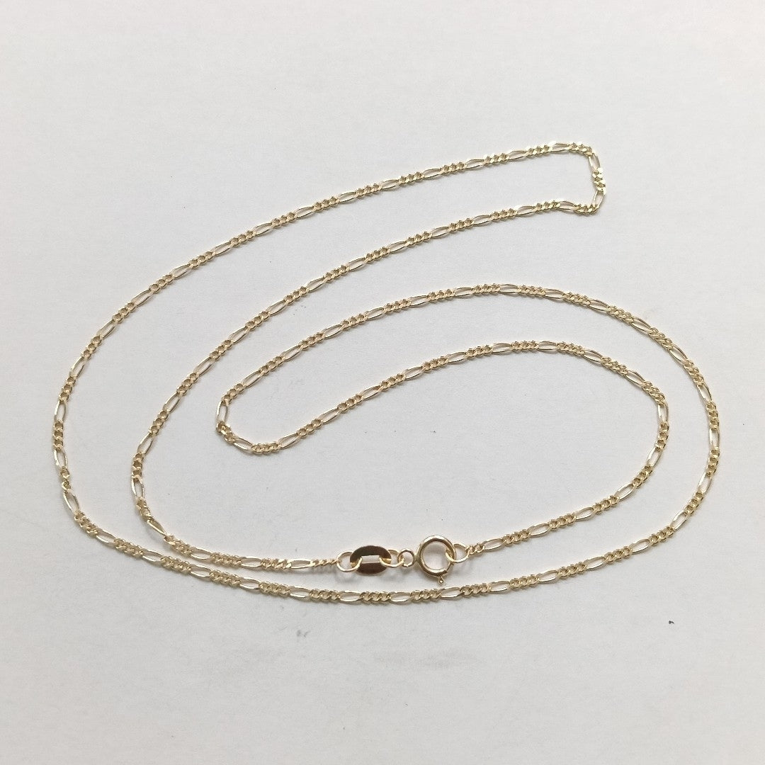 CADENAS TEJIDO 3X1 ORO 14K 55 CM 2.7 GR (NUEVO)