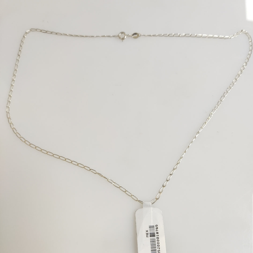 CADENA TEJIDO ESLABONES PLATA .925 50 CM 2.6 GR (NUEVO)