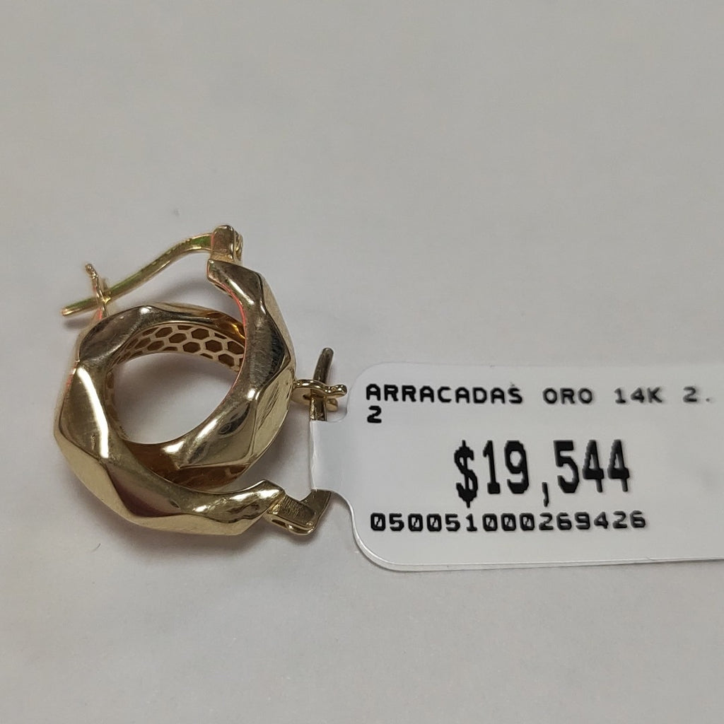 ARRACADAS ORO 14K 2.2 (NUEVO)