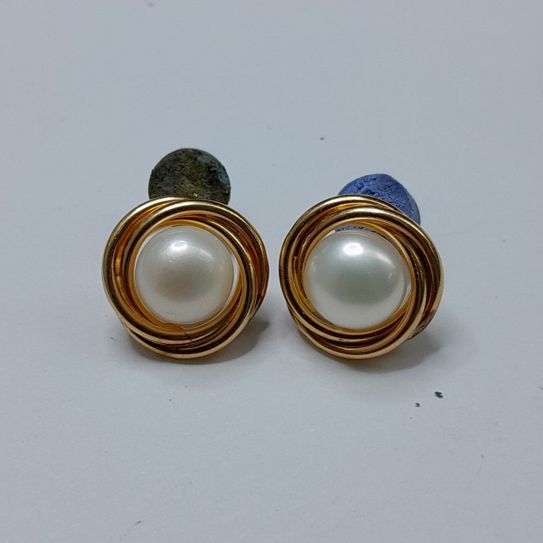 BROQUELES PAR ORO 14 K 3,30 GRMS (SEMINUEVO)