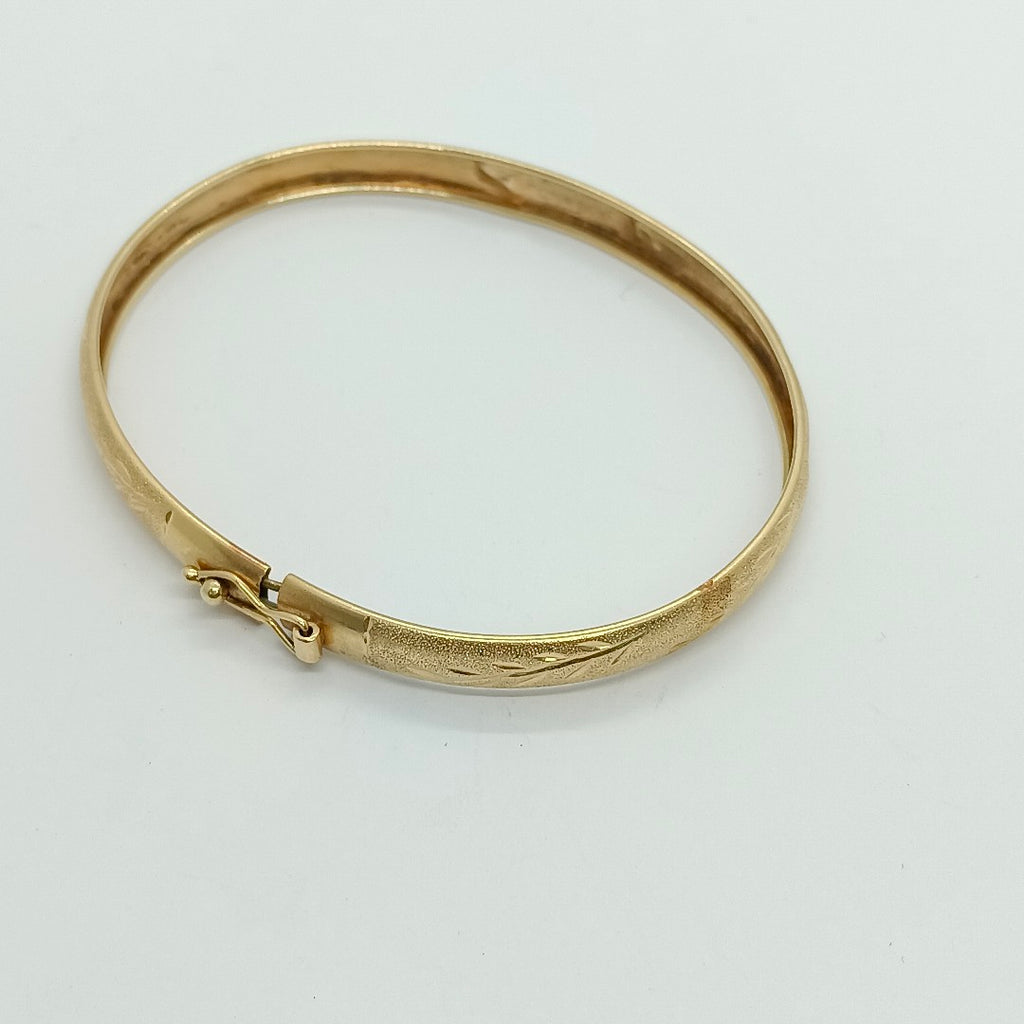PULSERA RIGIDA ORO 14 K 5,10 GRMS (SEMINUEVO)