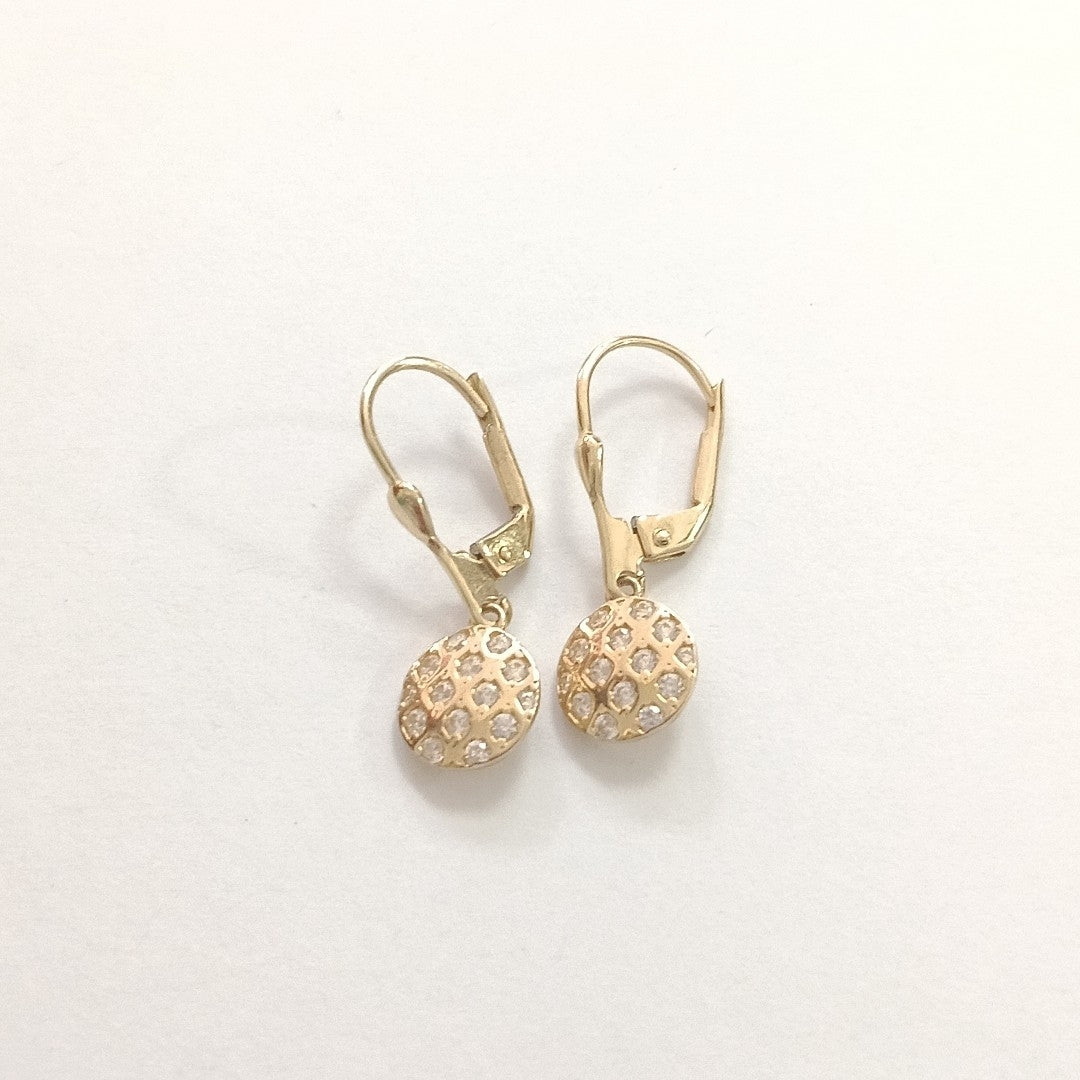 BROQUELES ORO 14K 2.4 (NUEVO)