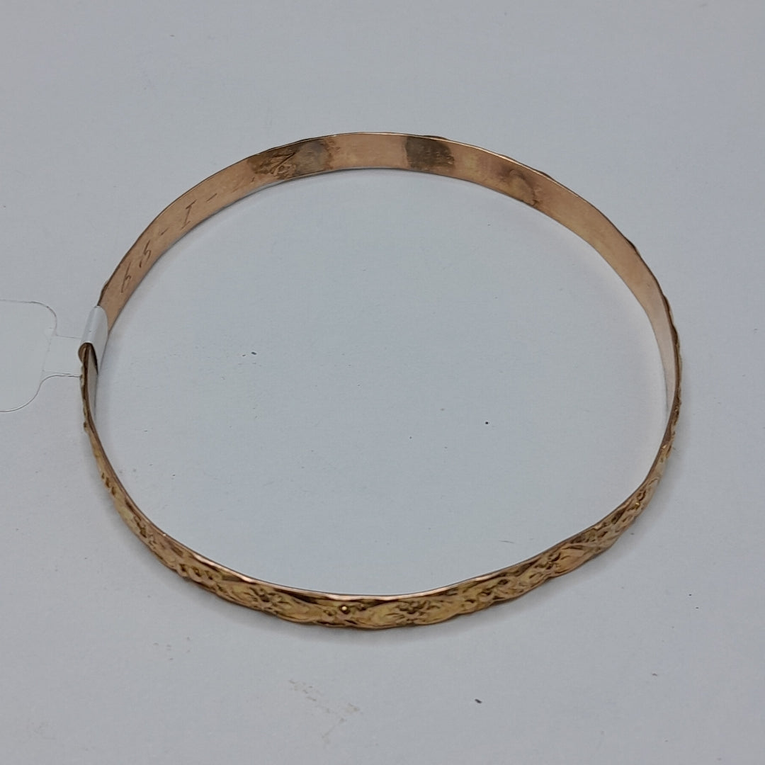 PULSERA RIGIDA ORO 10 K 10 GRMS (SEMINUEVO)