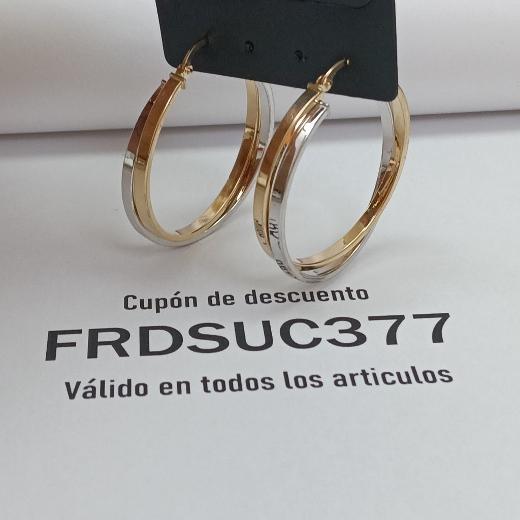 ARETES PAR ORO 14 K 3.3 GRMS (SEMINUEVO)