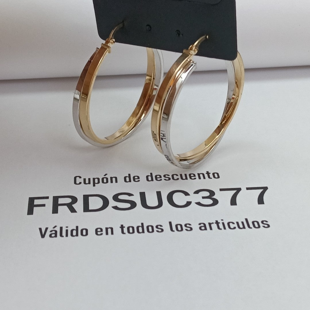 ARETES PAR ORO 14 K 3.3 GRMS (SEMINUEVO)
