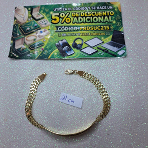 PULSERA ESCLAVA CHINO 14K 21 CM 9.9 GR (NUEVO)
