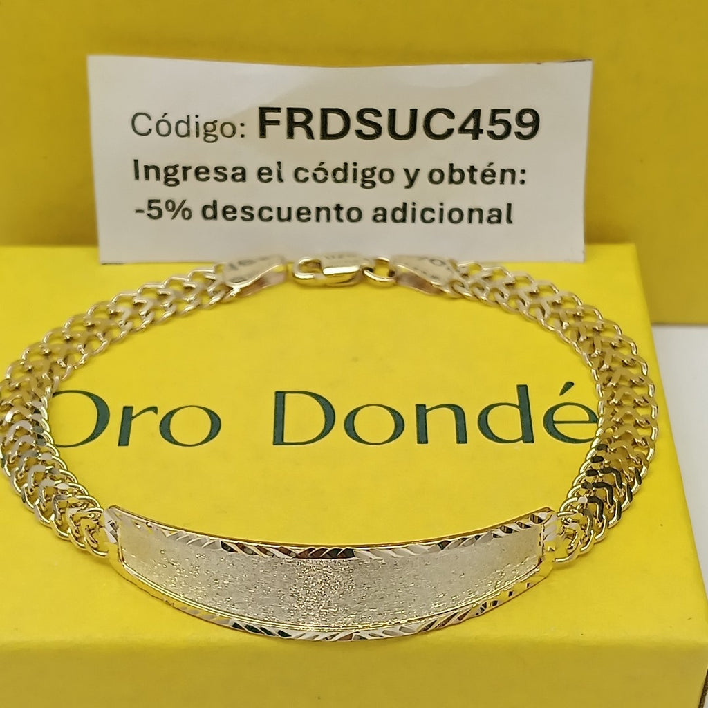 PULSERA ESCLAVA CHINO 14K 21 CM 9.7 GR (NUEVO)