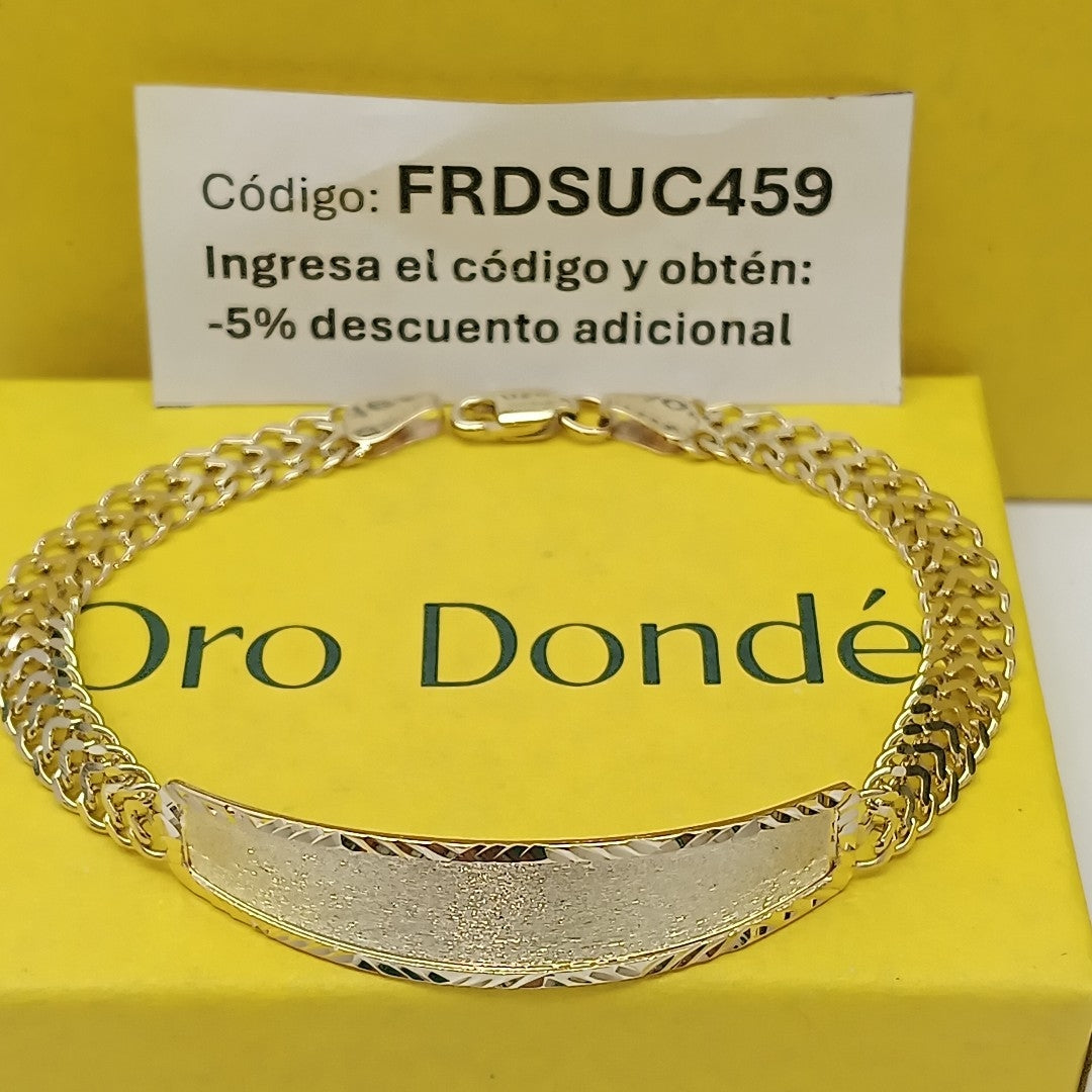 PULSERA ESCLAVA CHINO 14K 21 CM 9.7 GR (NUEVO)
