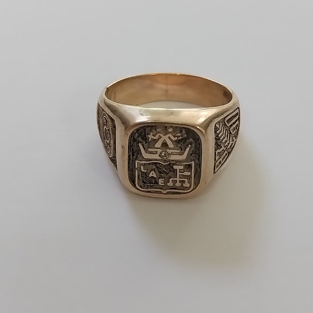 ANILLO DE GRADUACIÓN ORO 14 K 6.5 GRMS (SEMINUEVO)