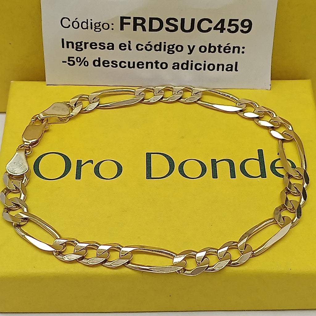 PULSERA 3X1 14K 18 CM 9.5 GR (NUEVO)
