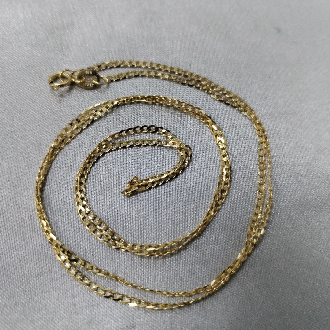 CADENAS BARBADA AMARILLA ORO 14K 2.2 (NUEVO)