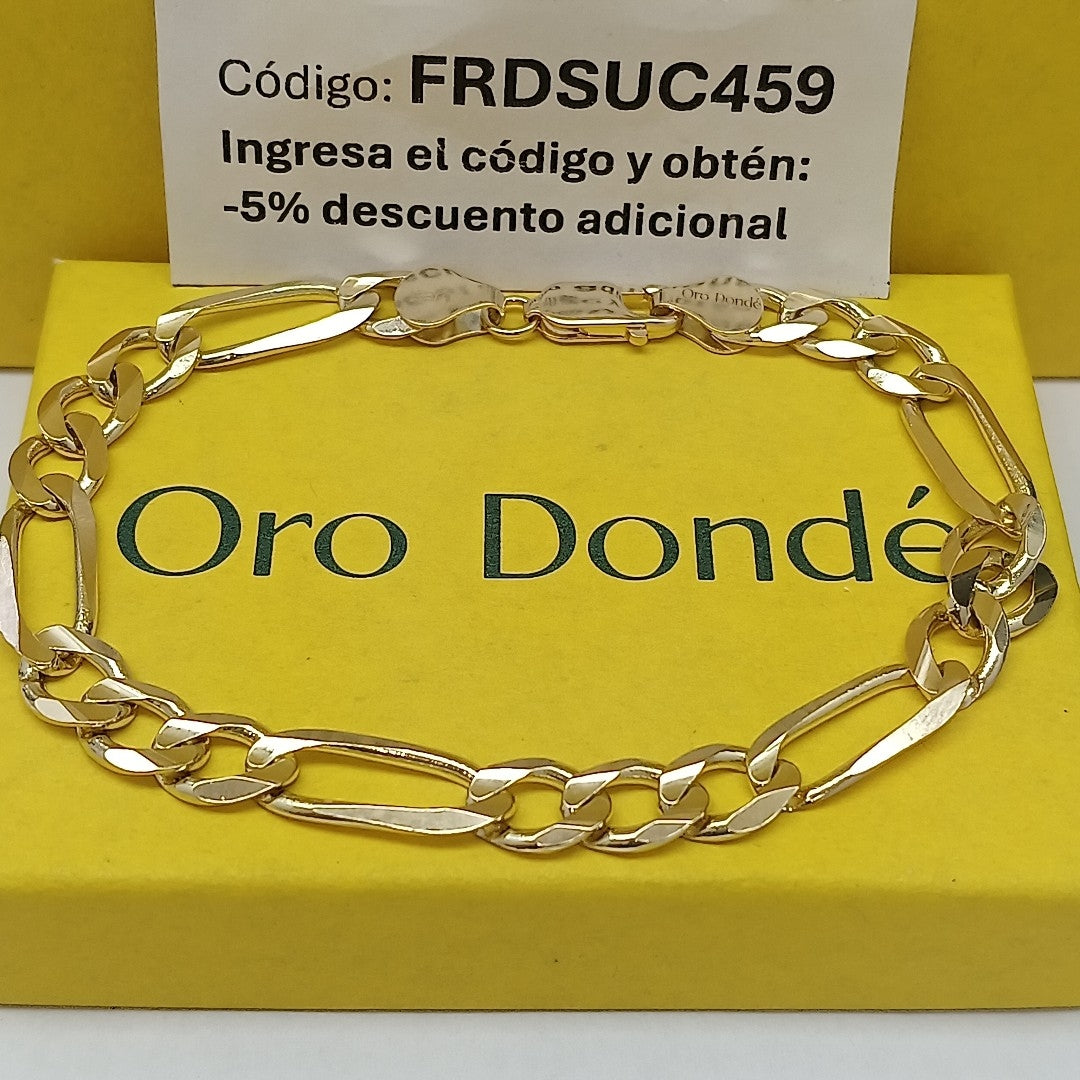 PULSERA 3X1 14K 21 CM 14 GR (NUEVO)