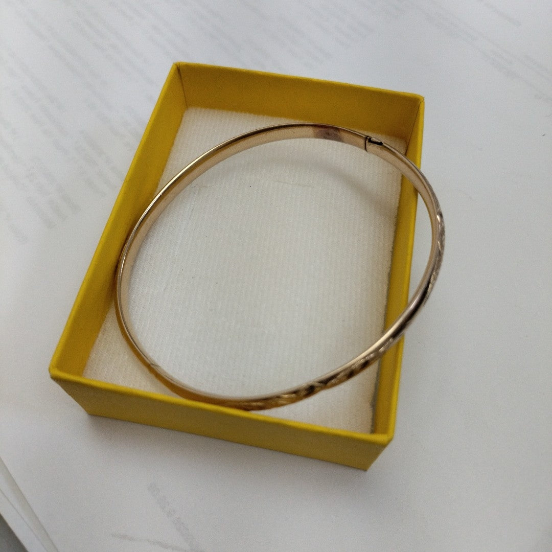 PULSERA RIGIDA ORO 14 K 6,70 GRMS (SEMINUEVO)