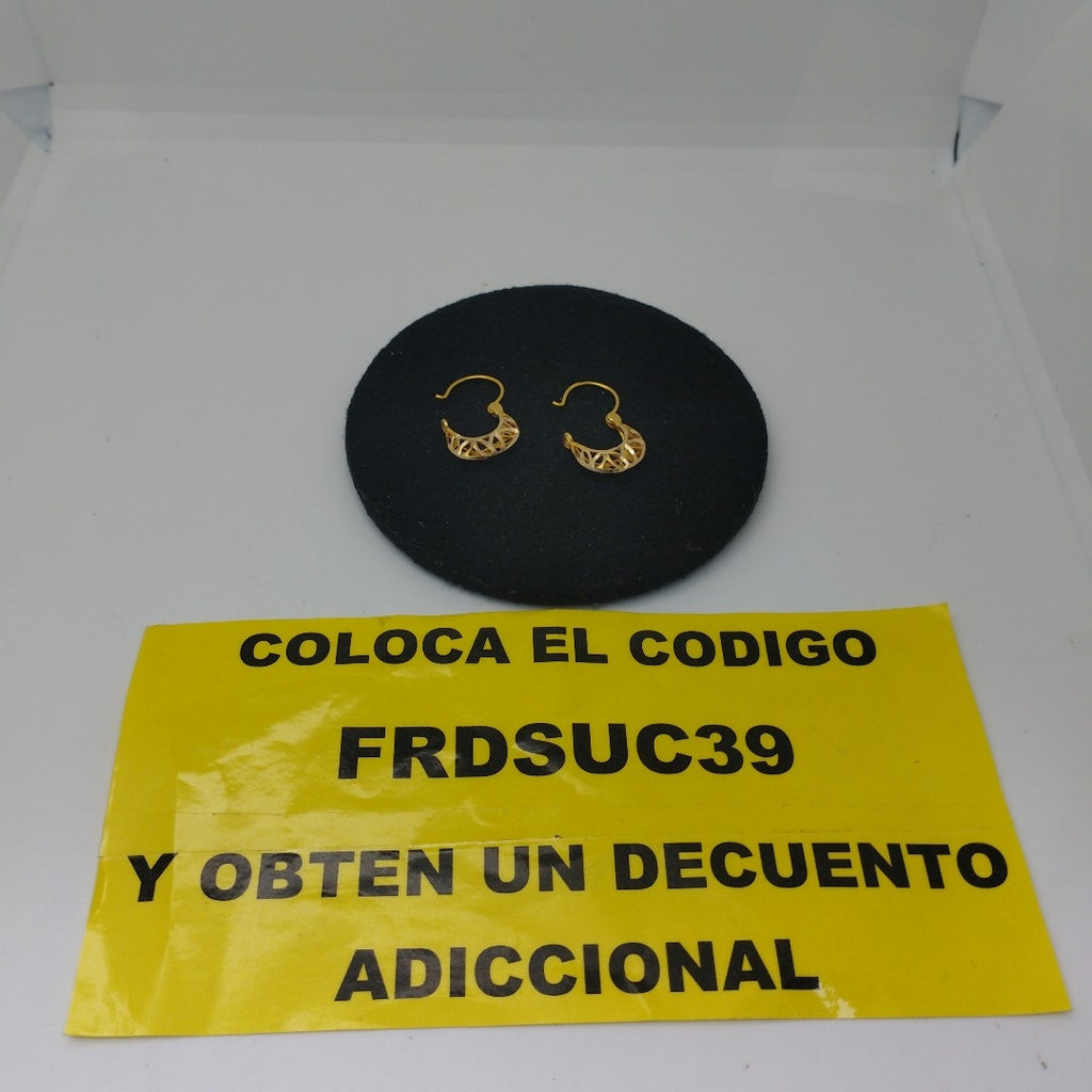 ARRACADAS PAR ORO 10 K 1.5 GRMS (SEMINUEVO)