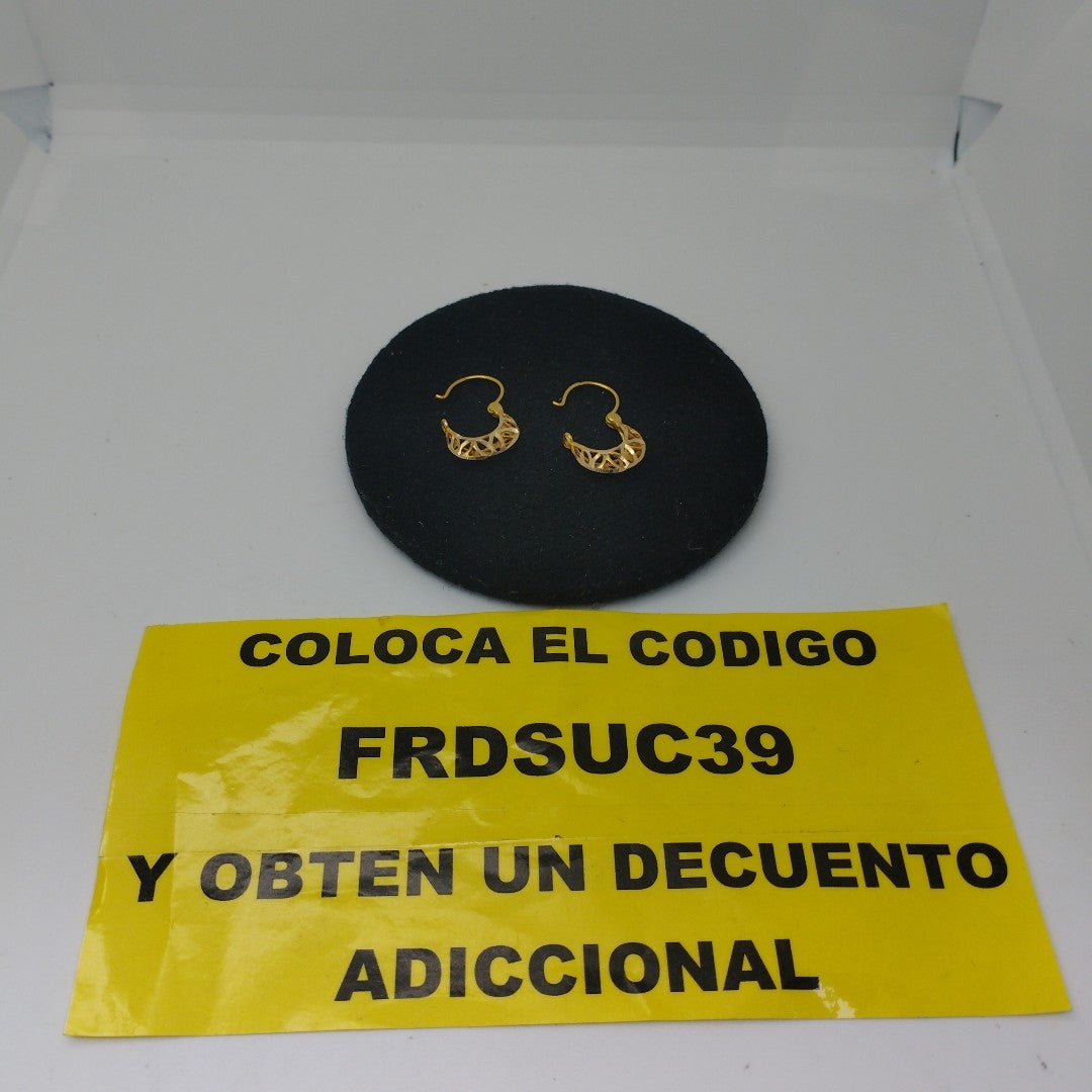 ARRACADAS PAR ORO 10 K 1.5 GRMS (SEMINUEVO)
