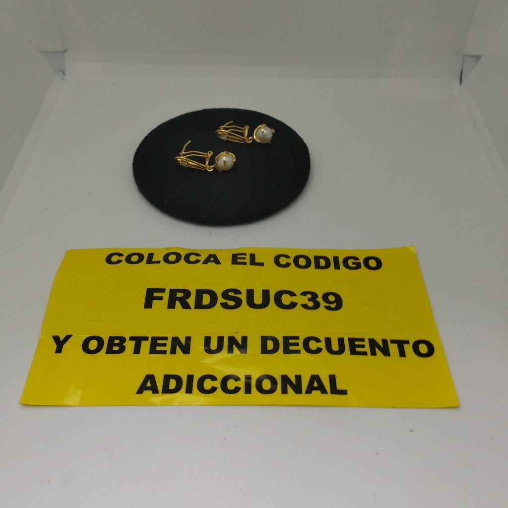 ARETES PAR ORO 14 K 4.4 GRMS (SEMINUEVO)