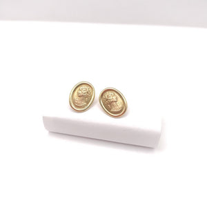BROQUELES PAR ORO 14 K 2.6 GRMS (SEMINUEVO)