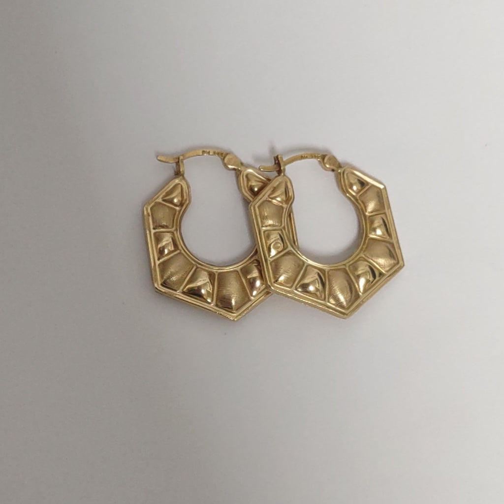 ARRACADAS PAR ORO 14 K 2.4 GRMS (SEMINUEVO)