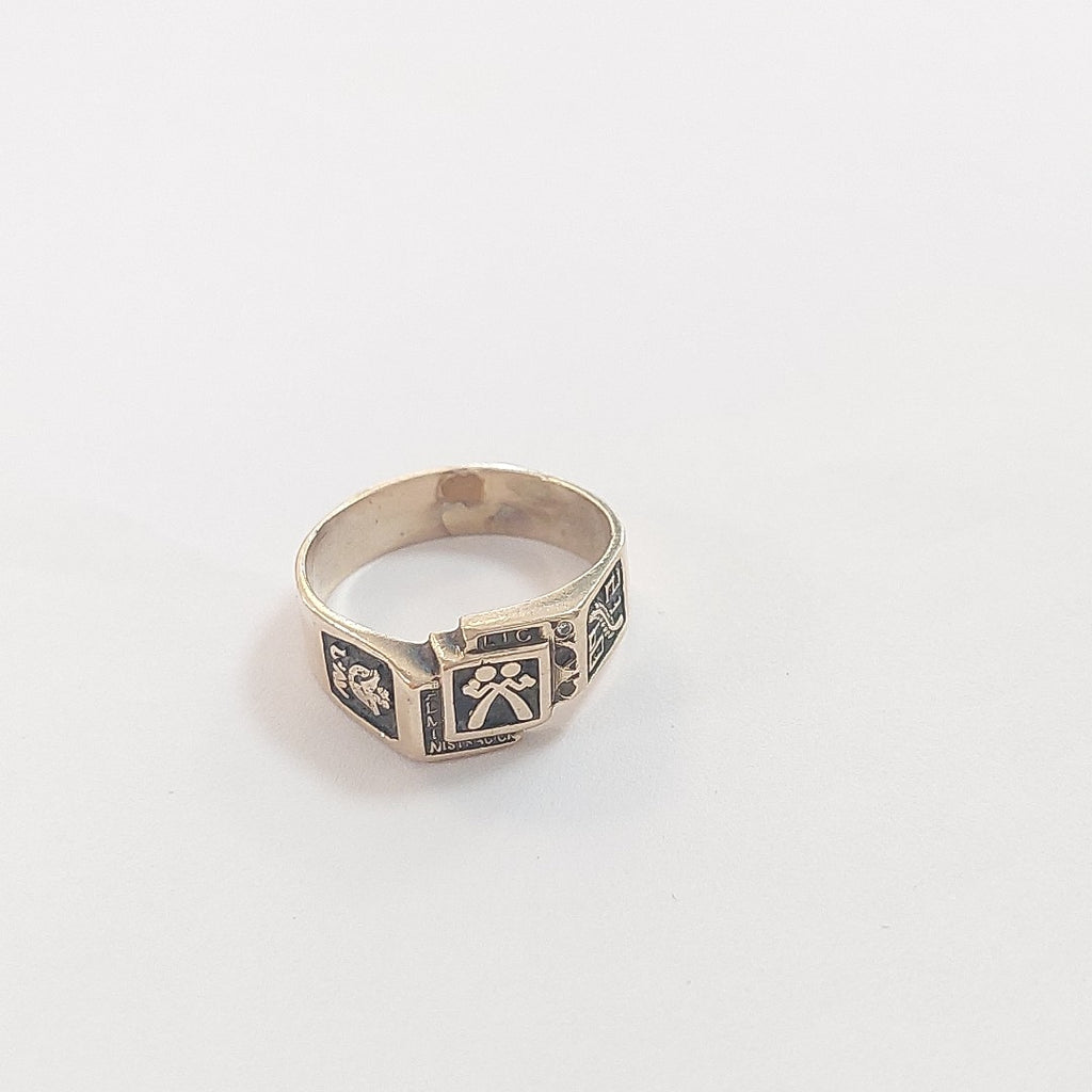 ANILLO CONMEMORATIVO ORO 8 K 6.1 GRMS (SEMINUEVO)