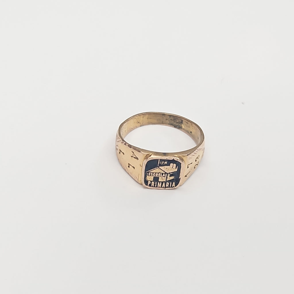 ANILLO DE GRADUACIÓN ORO 10 K 4,30 GRMS (SEMINUEVO)