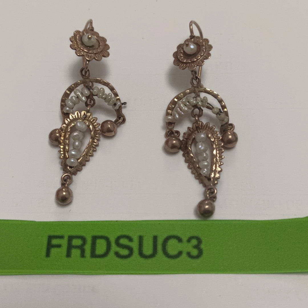 ARETES PAR ORO 8 K 6.1 GRMS (SEMINUEVO)