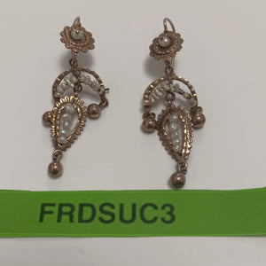 ARETES PAR ORO 8 K 6.1 GRMS (SEMINUEVO)