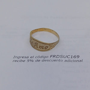 ANILLO ORO 14 K 1.6 GRMS (SEMINUEVO)